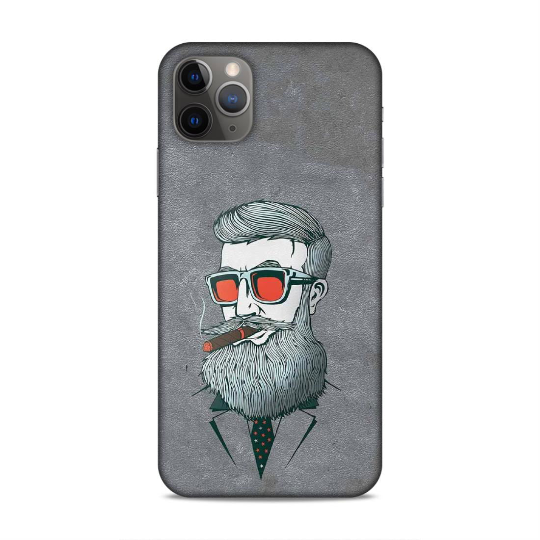 Beard Man Hard Back Case For Apple iPhone 11 Pro Max - Right Marc