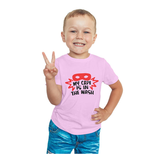 My Cap Is In The Wash Printed Soft Pink T-shirt For Kids / Boy - Right Marc