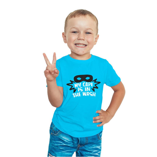 My Cap Is In The Wash Printed Sky Blue T-shirt For Kids / Boy - Right Marc