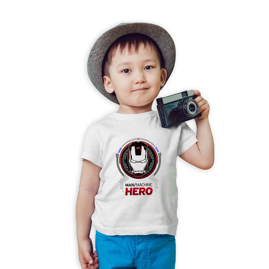 Ironman Printed White T-shirt For Kids / Boy - Right Marc