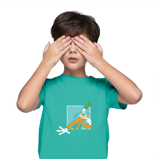 Goofy Printed Teal T-shirt For Kids /Boy - Right Marc