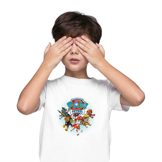 Paw Petrol Printed White T-shirt For Kids /Boy - Right Marc