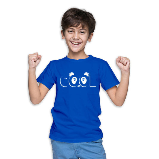 Cool Printed Royal Blue T-shirt For Kids /Boy - Right Marc