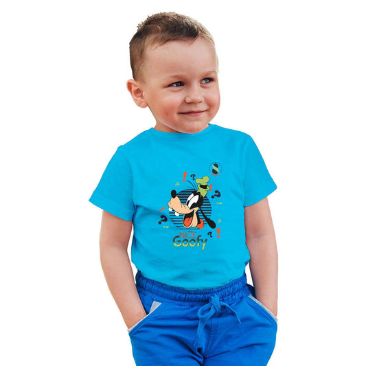 Nice Goofy Printed Sky Blue T-shirt For Kids / Boy - Right Marc