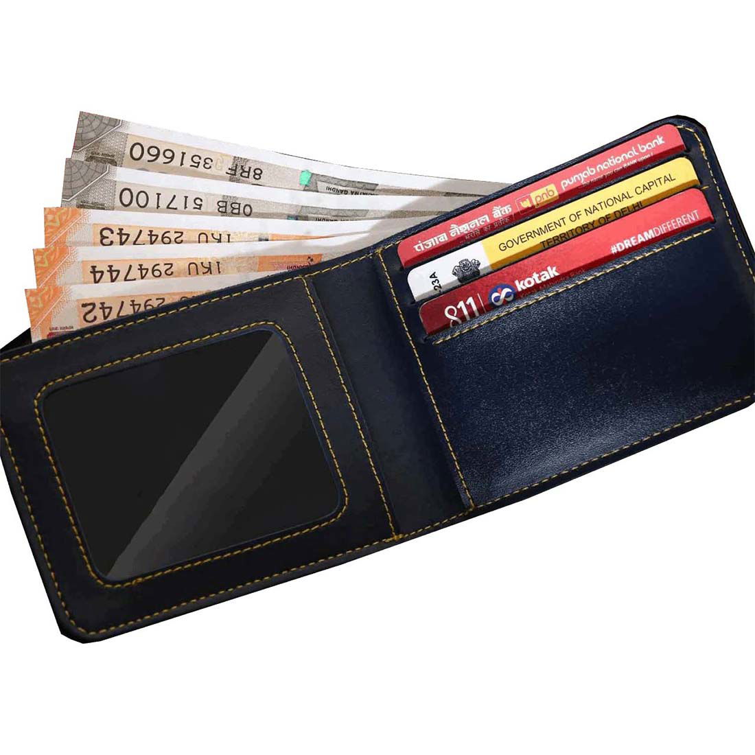 CA Men's Wallet Pen Keychain Combo - Black - Right Marc
