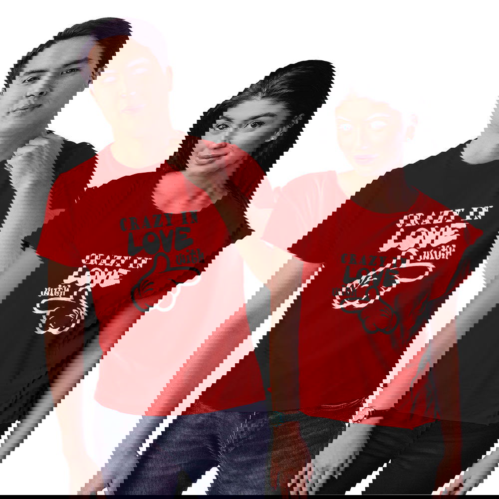 Crazy in Love Couple T-shirt - Right Marc