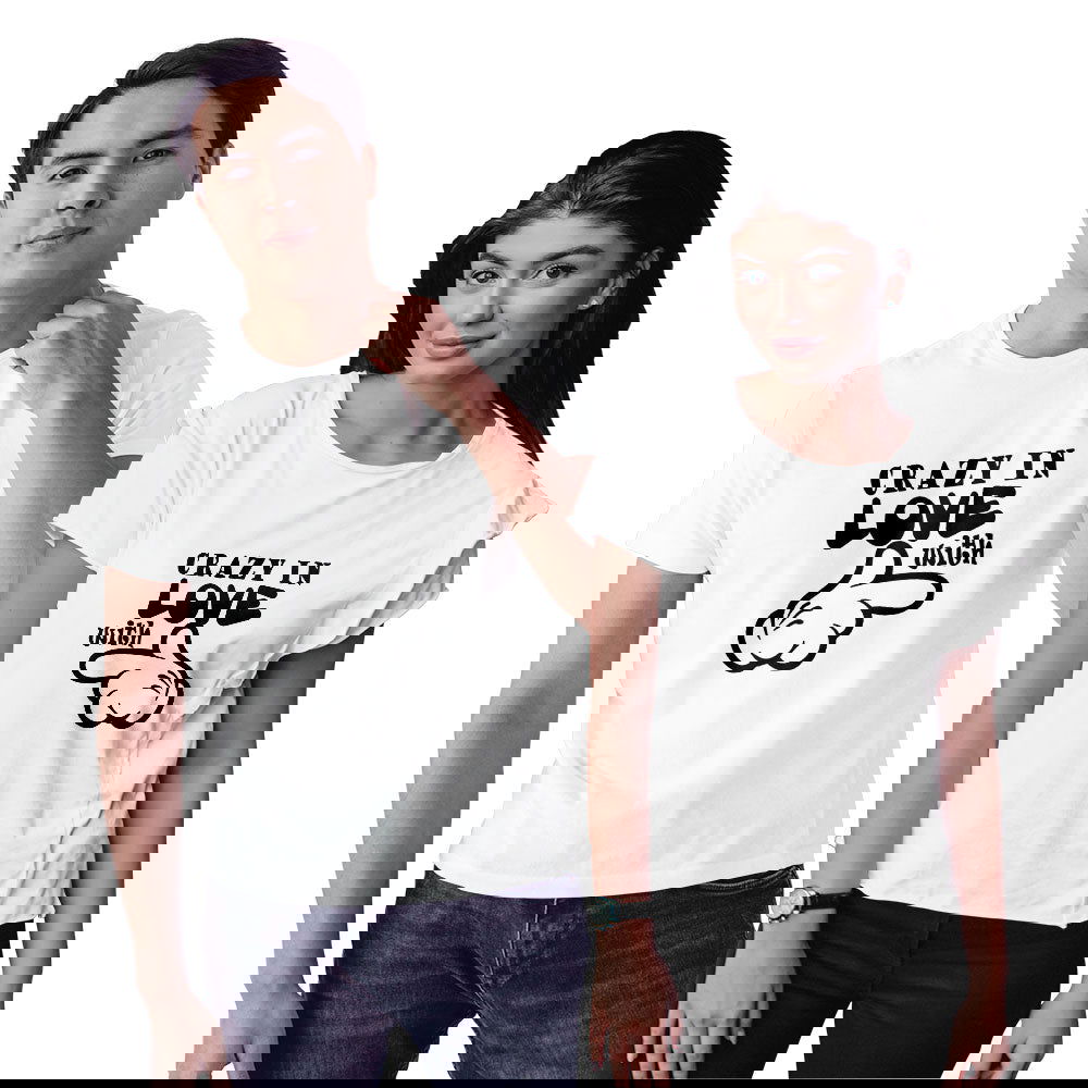 Crazy in Love Couple T-shirt - Right Marc
