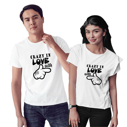 Crazy in Love Couple T-shirt - Right Marc