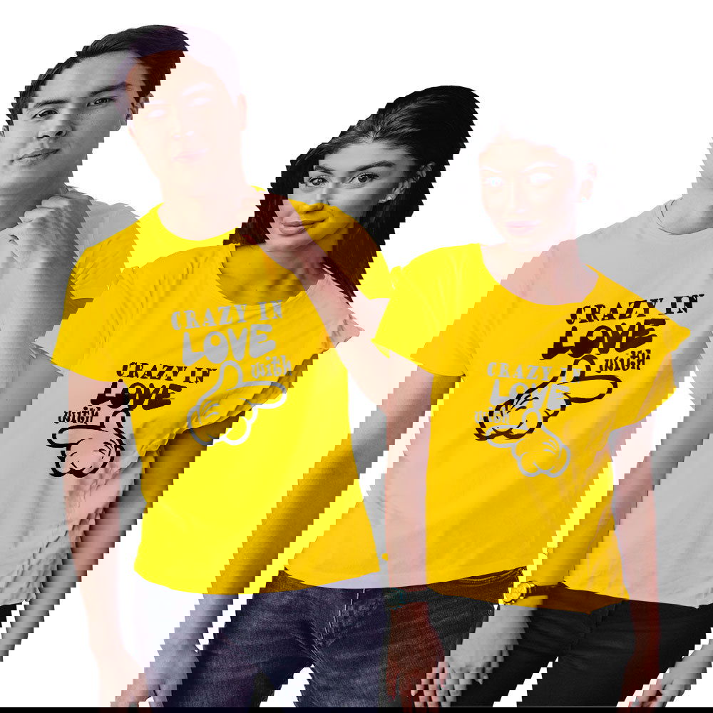 Crazy in Love Couple T-shirt - Right Marc