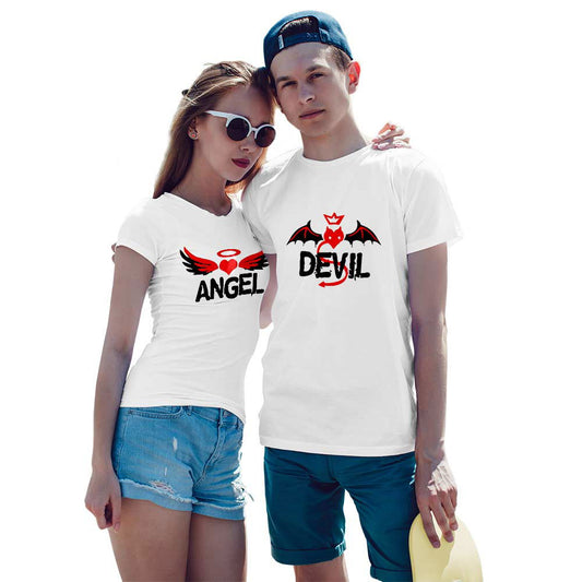 Devil and Angel Couple T-shirt - Right Marc