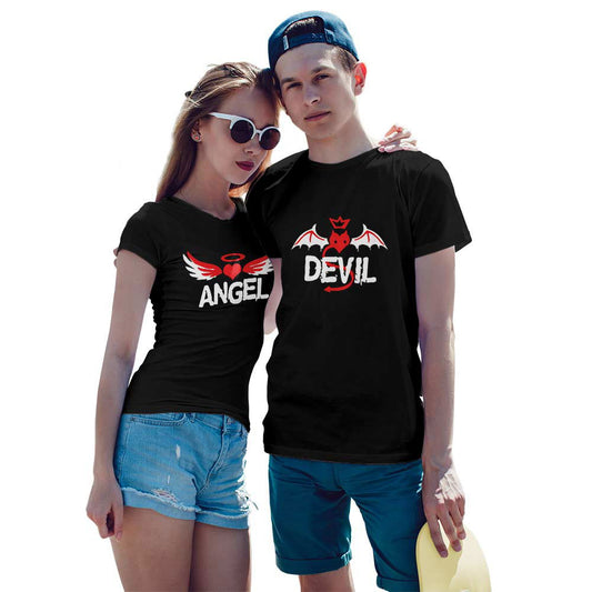 Devil and Angel Couple T-shirt - Right Marc