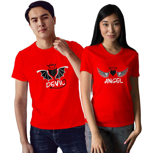 Devil and Angel Couple T-shirt - Right Marc