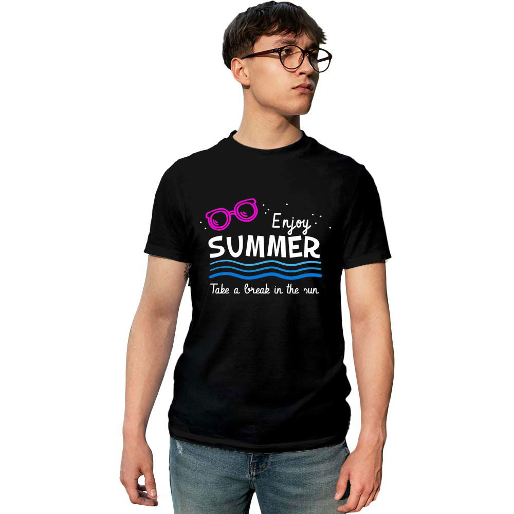 Enjoy Summer Printed Unisex Graphics T-shirt for Men and Women - Right Marc