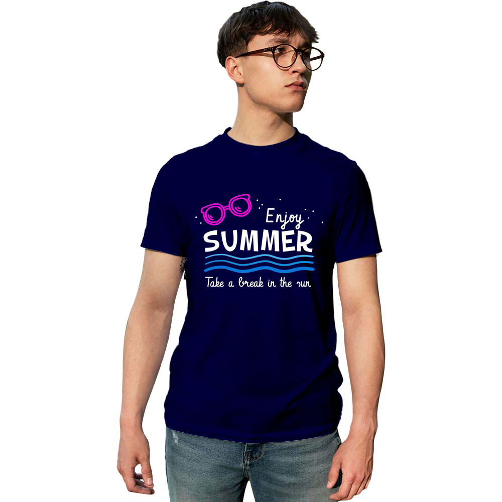 Enjoy Summer Printed Unisex Graphics T-shirt for Men and Women - Right Marc