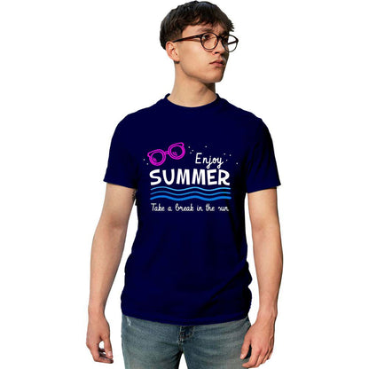 Enjoy Summer Printed Unisex Graphics T-shirt for Men and Women - Right Marc
