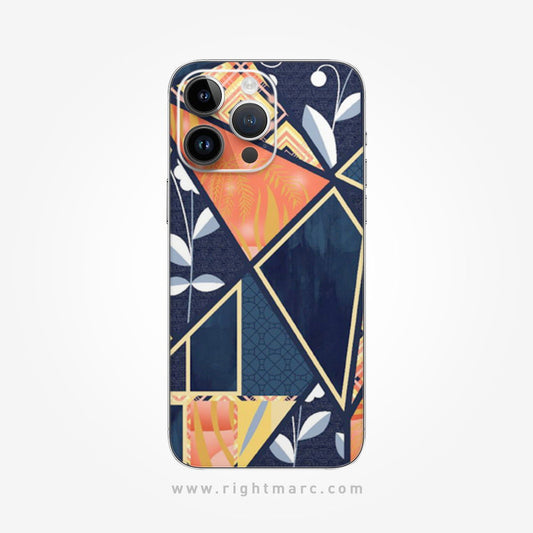 Floral Textile Pattern Mobile Skin Wrap - Right Marc