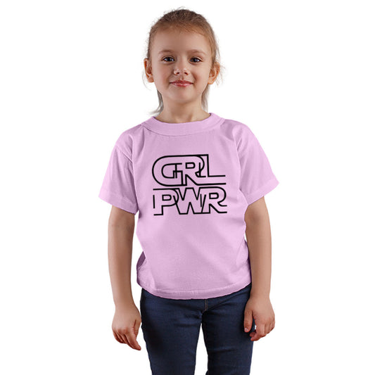 Girl Power Printed Soft Pink T-shirt For Kids / Girl - Right Marc