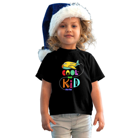 Coolest Kid Ever Printed Black T-shirt For Kids / Girl - Right Marc