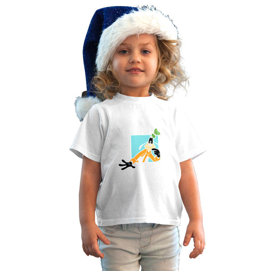 Goofy Printed White T-shirt For Kids /Girl - Right Marc