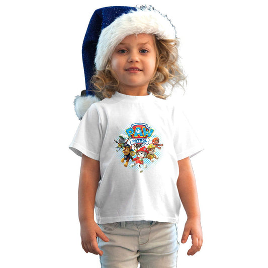 Paw Petrol Printed White T-shirt For Kids /Girl - Right Marc