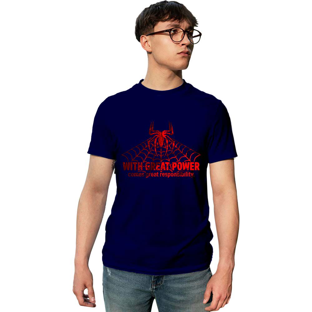Great Power Comes Great Responsibility Printed Unisex Graphics T-shirt for Men and Women - Right Marc