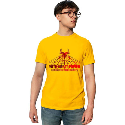 Great Power Comes Great Responsibility Printed Unisex Graphics T-shirt for Men and Women - Right Marc