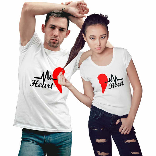 Heart Beat Couple T-shirt - Right Marc