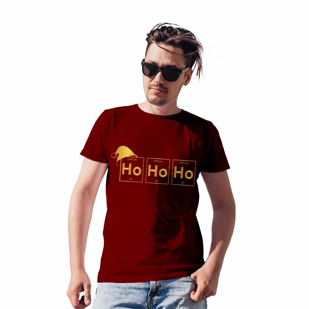 Ho Ho Ho Christmas Printed Unisex Graphics T-shirt for Men and Women - Right Marc