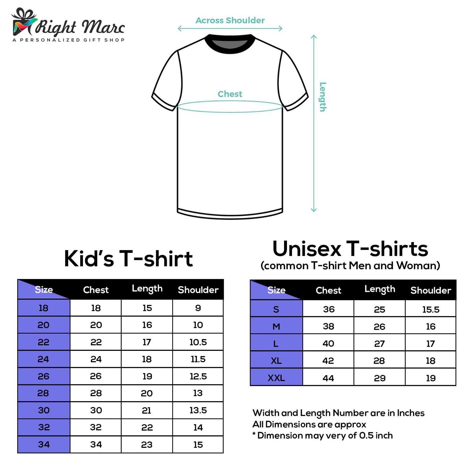 Holi Unisex T-Shirts for Kids & Adults - Right Marc
