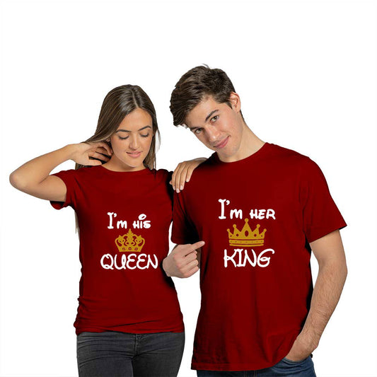 I Am Her King and I Am His Queen Couple T-shirt - Right Marc