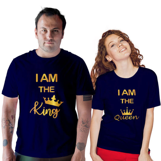 I am The King and I am The Queen Couple T-shirt - Right Marc