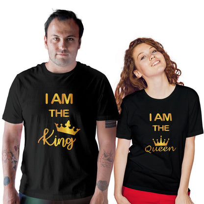 I am The King and I am The Queen Couple T-shirt - Right Marc