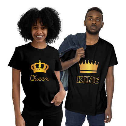 King and Queen Couple T-shirt - Right Marc