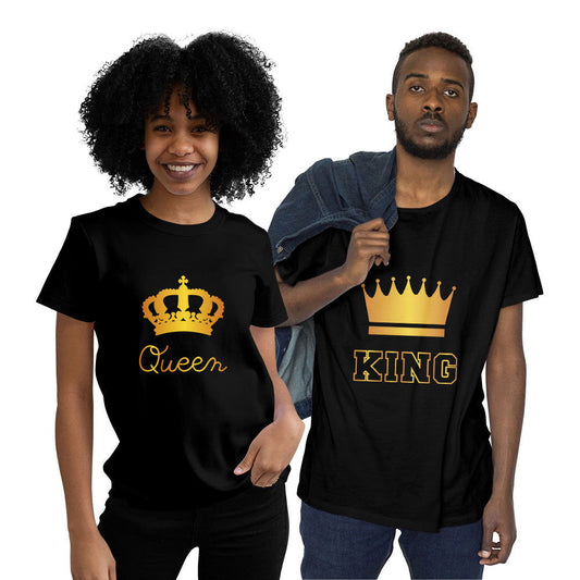 King and Queen Couple T-shirt - Right Marc