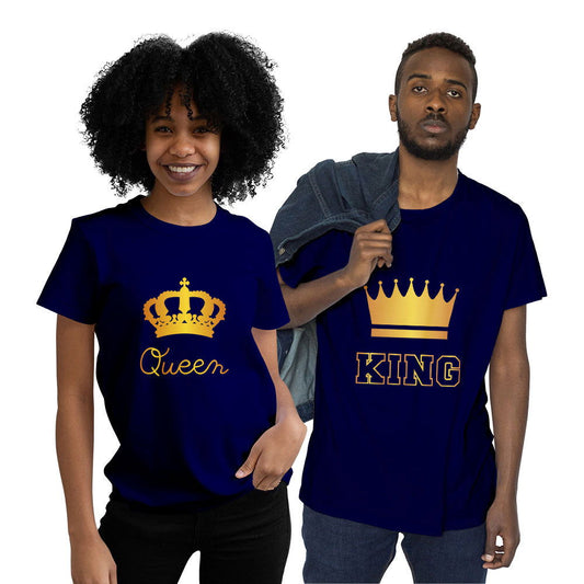 King and Queen Couple T-shirt - Right Marc