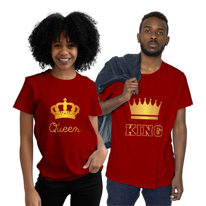 King and Queen Couple T-shirt - Right Marc