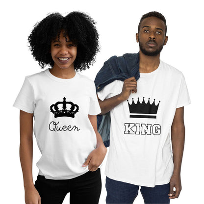 King and Queen Couple T-shirt - Right Marc