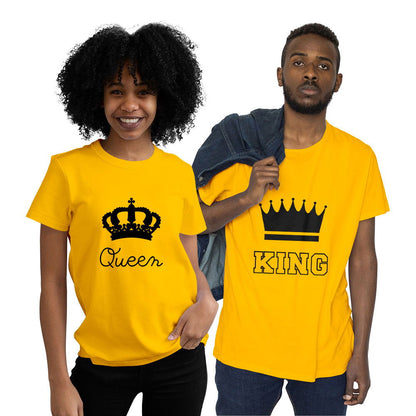 King and Queen Couple T-shirt - Right Marc