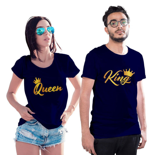 King and Queen Couple T-shirt - Right Marc