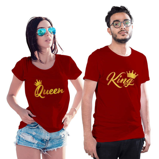 King and Queen Couple T-shirt - Right Marc