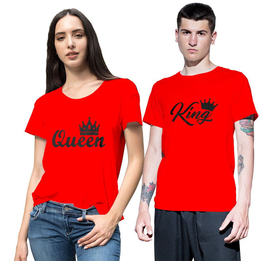 King and Queen Couple T-shirt - Right Marc
