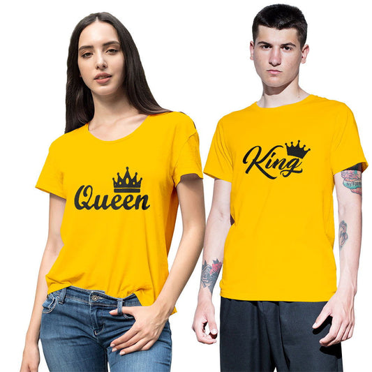 King and Queen Couple T-shirt - Right Marc