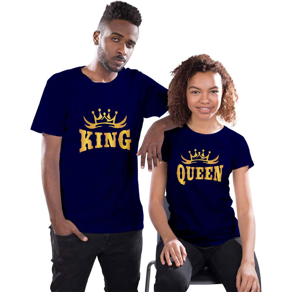 King and Queen Couple T-shirt - Right Marc