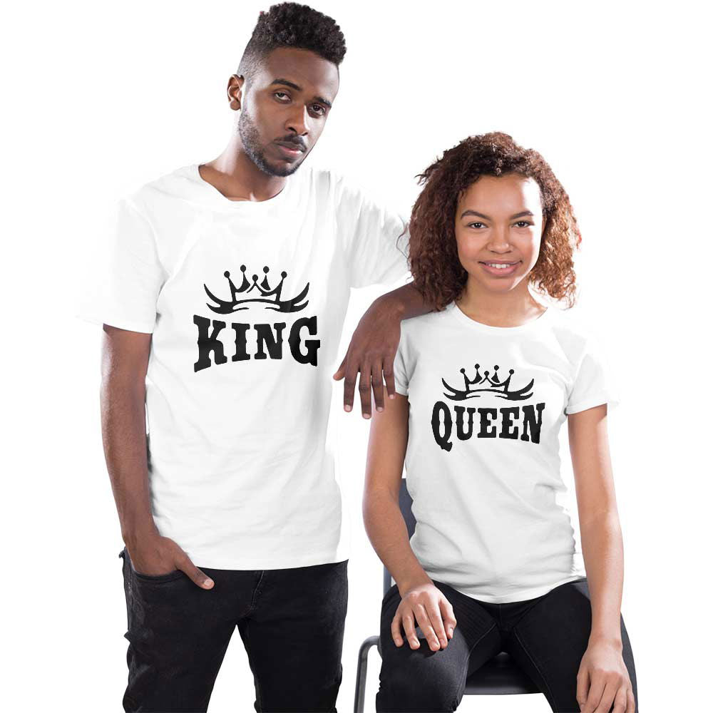 King and Queen Couple T-shirt - Right Marc