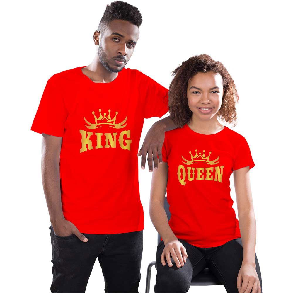 King and Queen Couple T-shirt - Right Marc