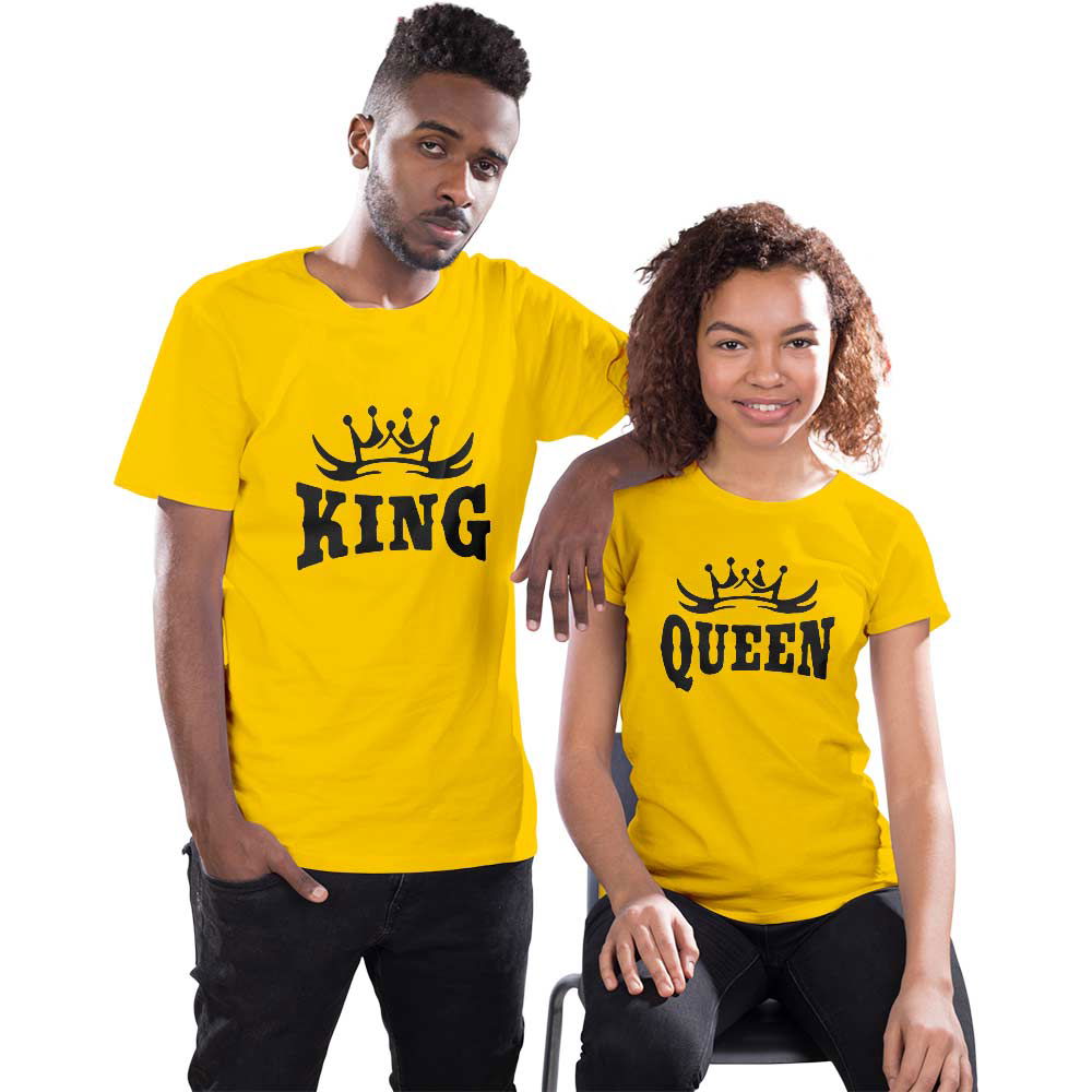 King and Queen Couple T-shirt - Right Marc