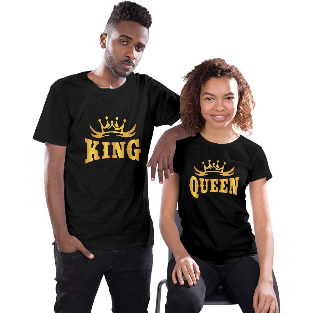 King and Queen Couple T-shirt - Right Marc