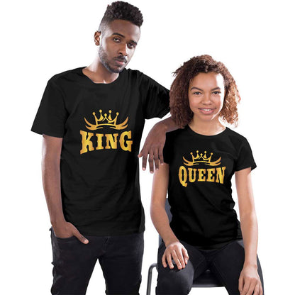 King and Queen Couple T-shirt - Right Marc