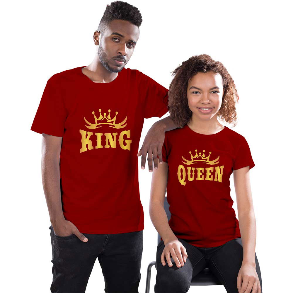 King and Queen Couple T-shirt - Right Marc