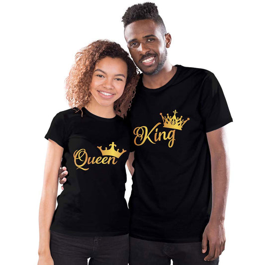 King and Queen Couple T-shirt - Right Marc